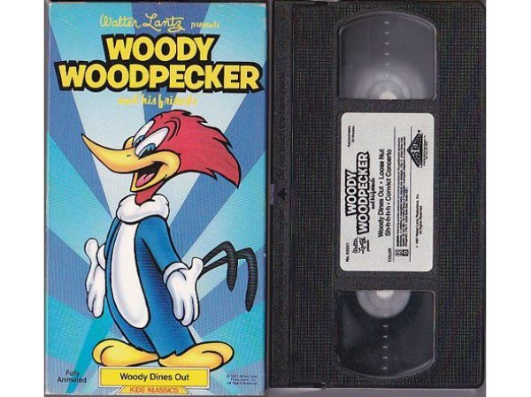 画像1: WOODY WOODPECKER and his friends ~Woody Dines Out~ 英語版/ウッドペッカー /VHS (1)